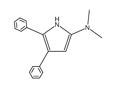 N,N-dimethyl-4,5-diphenyl-1H-pyrrol-2-amine结构式