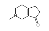 2-Methyl-1,2,3,4,5,6-hexahydro-7H-cyclopenta[c]pyridin-7-one结构式