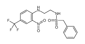 N-[2-[2-nitro-4-(trifluoromethyl)anilino]ethyl]-1-phenylmethanesulfonamide结构式