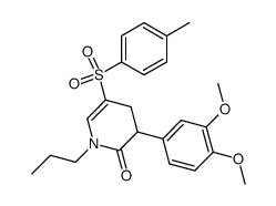3-(3,4-dimethoxyphenyl)-5-[(4-methylphenyl)sulfonyl]-1-propyl-1,2,3,4-tetrahydropyridin-2-one Structure