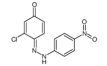 3-chloro-4-[(4-nitrophenyl)hydrazinylidene]cyclohexa-2,5-dien-1-one Structure