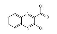 3-chloroquinoxaline-2-carbonyl chloride结构式