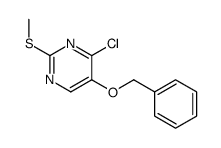 4-chloro-2-methylsulfanyl-5-phenylmethoxypyrimidine结构式