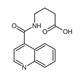 4-(quinoline-4-carbonylamino)butanoic acid结构式