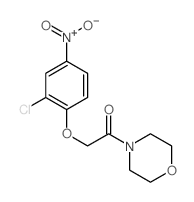 2-(2-chloro-4-nitro-phenoxy)-1-morpholin-4-yl-ethanone Structure