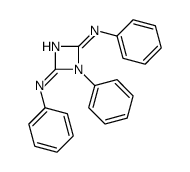 N,1-diphenyl-4-phenylimino-1,3-diazet-2-amine Structure