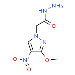 (3-METHOXY-4-NITRO-PYRAZOL-1-YL)-ACETIC ACID HYDRAZIDE结构式