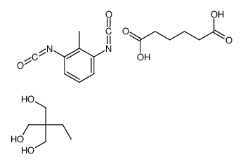 1,3-diisocyanato-2-methylbenzene,2-ethyl-2-(hydroxymethyl)propane-1,3-diol,hexanedioic acid Structure