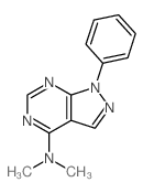 1H-Pyrazolo[3,4-d]pyrimidin-4-amine,N,N-dimethyl-1-phenyl-结构式