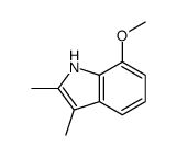 2,3-Dimethyl-7-methoxy-1H-indole结构式