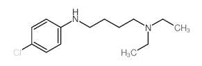 N-(4-chlorophenyl)-N,N-diethyl-butane-1,4-diamine structure