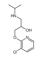 1-(3-chloropyridin-2-yl)oxy-3-(propan-2-ylamino)propan-2-ol结构式