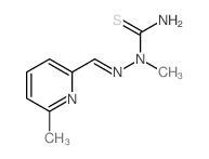 Hydrazinecarbothioamide,1-methyl-2-[(6-methyl-2-pyridinyl)methylene]- Structure