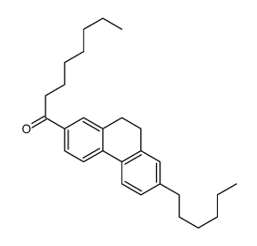 1-(7-hexyl-9,10-dihydro-2-phenanthryl)octan-1-one structure