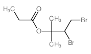 2-Butanol,3,4-dibromo-2-methyl-, 2-propanoate Structure