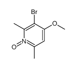 3-bromo-4-methoxy-2,6-dimethyl-1-oxidopyridin-1-ium Structure