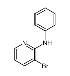 3-bromo-N-phenyl-2-pyridinamine结构式