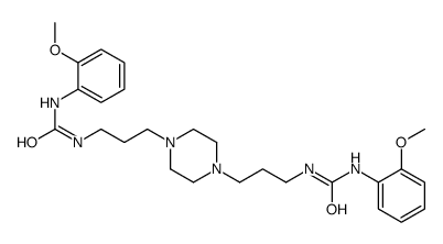 1-(2-methoxyphenyl)-3-[3-[4-[3-[(2-methoxyphenyl)carbamoylamino]propyl]piperazin-1-yl]propyl]urea Structure