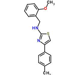 (2-Methoxy-benzyl)-(4-p-tolyl-thiazol-2-yl)-amine结构式