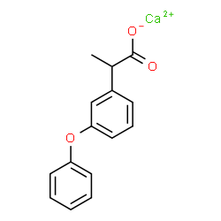 calcium 2-(3-phenoxyphenyl)propionate Structure