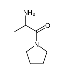 DL-2-Amino-1-(pyrrolidin-1-yl)propan-1-one结构式