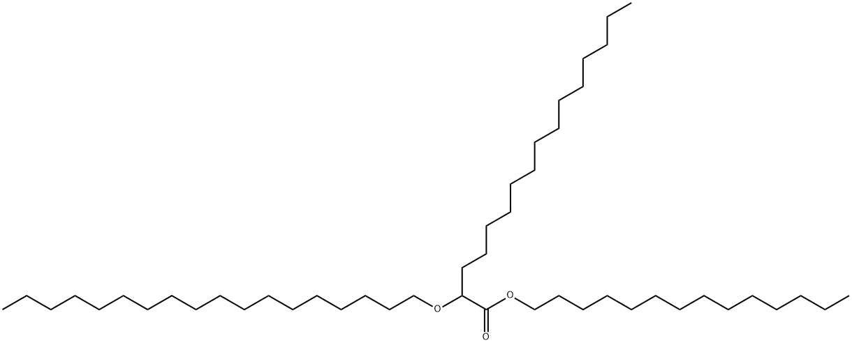 2-(Octadecyloxy)palmitic acid tetradecyl ester结构式
