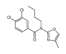 N-butyl-3,4-dichloro-N-(4-methyl-1,3-oxazol-2-yl)benzamide Structure