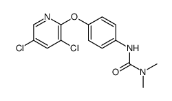 3-[4-(3,5-dichloropyridin-2-yl)oxyphenyl]-1,1-dimethylurea结构式