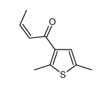 1-(2,5-dimethylthiophen-3-yl)but-2-en-1-one结构式