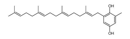 2-methyl-6-<(E,E,E)-3,7,11,15-tetramethylhexadeca-2,6,14-tetraenyl>benzene-1,4-diol结构式