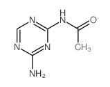 N-(4-amino-1,3,5-triazin-2-yl)acetamide structure