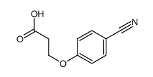 3-(4-Cyanophenoxy)propionic Acid structure