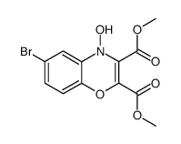 6-bromo-4-hydroxy-4H-benzo[1,4]oxazine-2,3-dicarboxylic acid dimethyl ester Structure