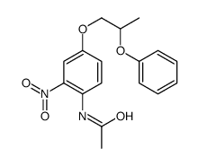 N-[2-nitro-4-(2-phenoxypropoxy)phenyl]acetamide结构式