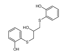 2-[2-hydroxy-3-(2-hydroxyphenyl)sulfanylpropyl]sulfanylphenol结构式