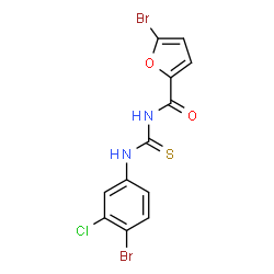 5-bromo-N-{[(4-bromo-3-chlorophenyl)amino]carbonothioyl}-2-furamide Structure