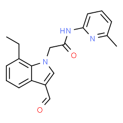 1H-Indole-1-acetamide,7-ethyl-3-formyl-N-(6-methyl-2-pyridinyl)-(9CI)结构式