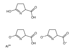 tris(5-oxo-L-prolinato-N1,O2)aluminium Structure