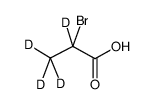 2-bromopropionic-2,3,3,3-d4 acid Structure