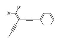 (3-dibromomethylenehexa-1,4-diynyl)benzene Structure