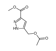 methyl 5-(acetyloxymethyl)-1H-pyrazole-3-carboxylate结构式