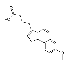 4-(7-methoxy-2-methyl-1H-cyclopenta[a]naphthalen-3-yl)butanoic acid Structure