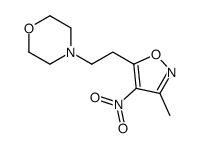 4-[2-(3-methyl-4-nitro-1,2-oxazol-5-yl)ethyl]morpholine结构式