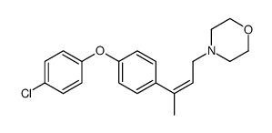 4-[3-[4-(4-chlorophenoxy)phenyl]but-2-enyl]morpholine Structure