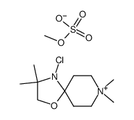 4-chloro-3,3,8,8-tetramethyl-1-oxa-4,8-diaza-spiro[4.5]decanium, methyl sulfate Structure