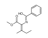 methyl 2-benzamido-3-methylpent-2-enoate结构式