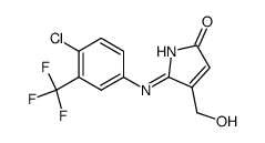 5-[(Z)-4-Chloro-3-trifluoromethyl-phenylimino]-4-hydroxymethyl-1,5-dihydro-pyrrol-2-one Structure