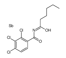 antimony,2,3,4-trichloro-N-hexanoylbenzamide结构式