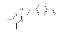 1-(2-diethoxyphosphorylethyl)-4-ethenylbenzene Structure