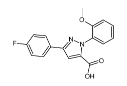 3-(4-FLUOROPHENYL)-1-(2-METHOXYPHENYL)-1H-PYRAZOLE-5-CARBOXYLIC ACID Structure